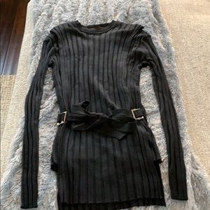 New fate by LFD ribbed black sweater